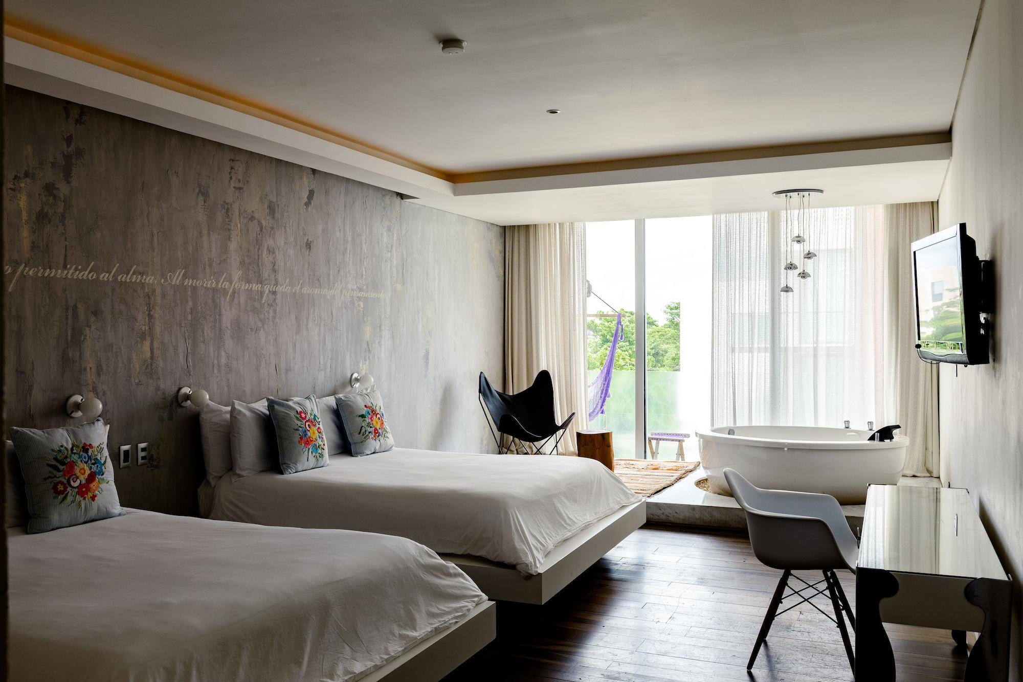 Be Playa Hotel Boutique & Rooftop Bar Плая дел Кармен Екстериор снимка