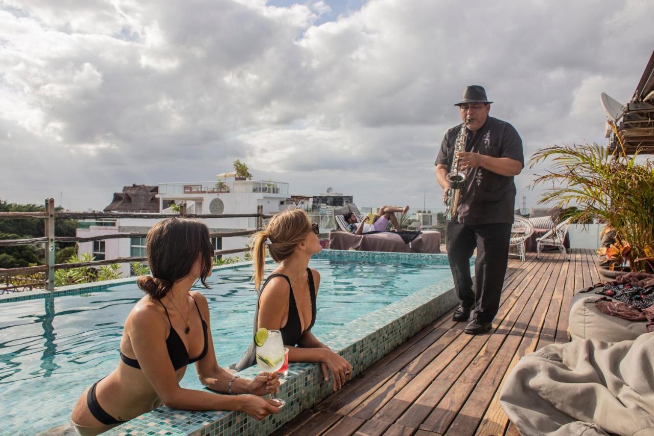 Be Playa Hotel Boutique & Rooftop Bar Плая дел Кармен Екстериор снимка