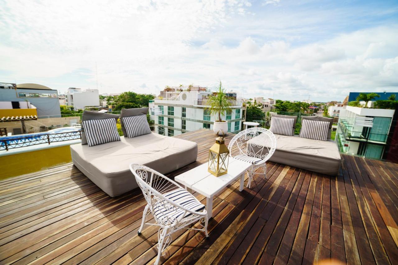 Be Playa Hotel Boutique & Rooftop Bar Плая дел Кармен Екстериор снимка